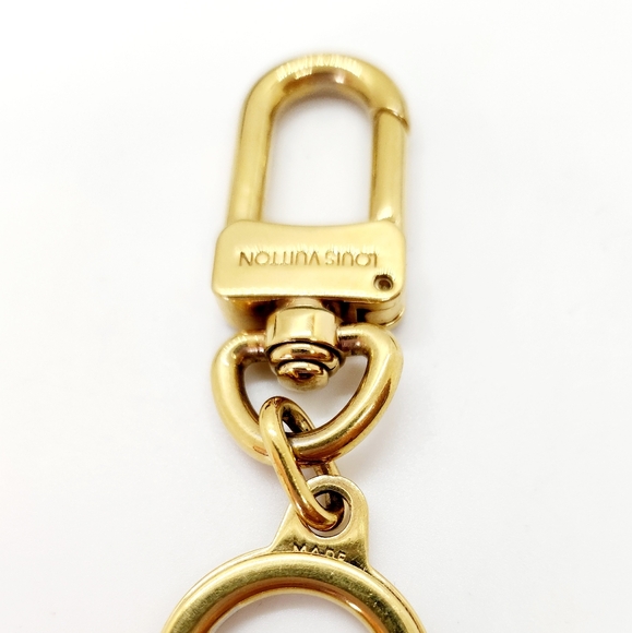 LOUIS VUITTON Pochette Extender Key Ring in Gold NIB - Picture 6 of 7